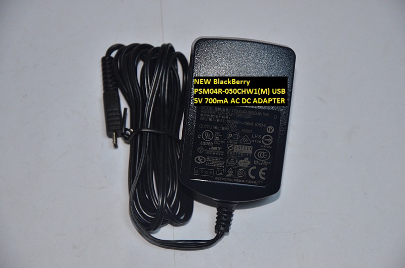 NEW BlackBerry Special output USB interface PSM04R-050CHW1(M) USB 5V 700mA AC DC ADAPTER - Click Image to Close